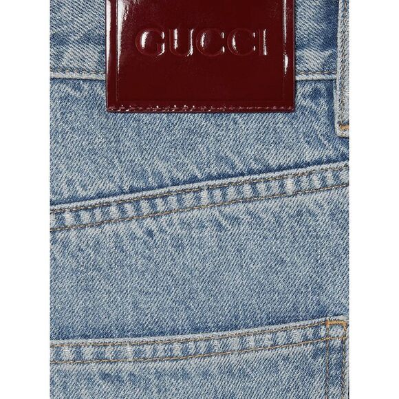 Gucci Women Cotton Denim Trousers - Picture 5 of 5